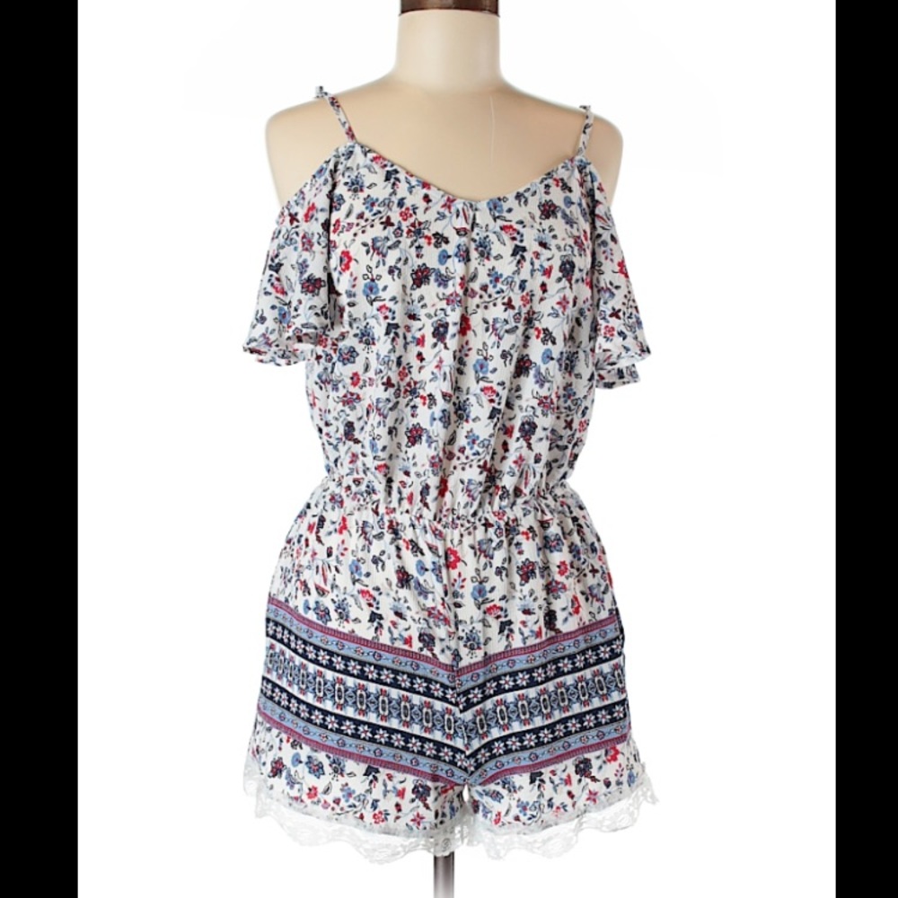 Floral Print Romper